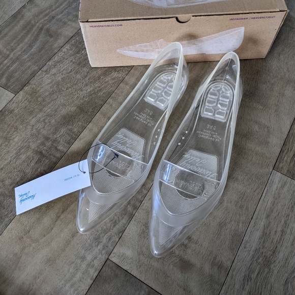 Heavenly Jelly classic sleek clear flats - Picture 3 of 5